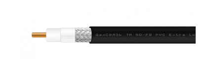 картинка Кабель коаксиальный высокочастотный 5D-FB CU PVC (черный), 100 м