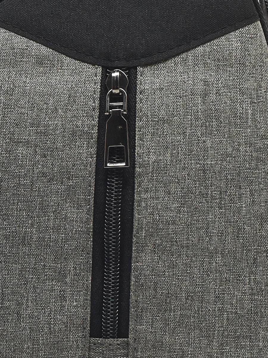 картинка Рюкзак однолямочный с USB шнуром, серый, 602