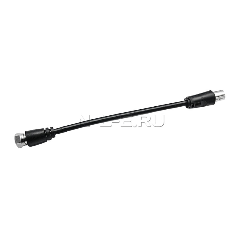 картинка Антенный кабель IEC-разъем - F-штекер CADENA,  черный