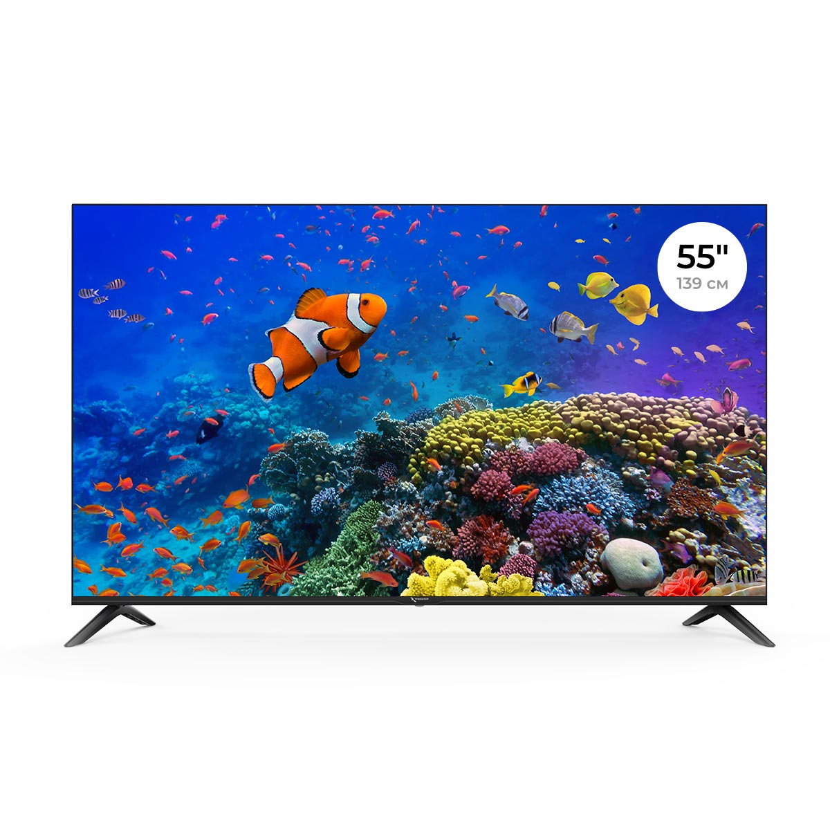 Купить телевизор триколор h55u5500sa, smart tv, 55”, ultra hd, 4k, черный по лучшей цене с доставкой - n-l-e.ru №1 в России