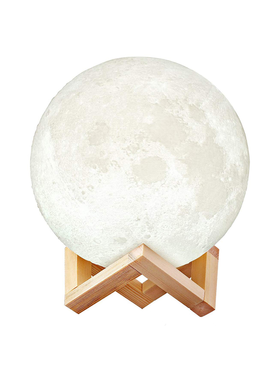 картинка Ночник светодиодный CADENA Луна, 15см, 3 цвета, 3DMoon