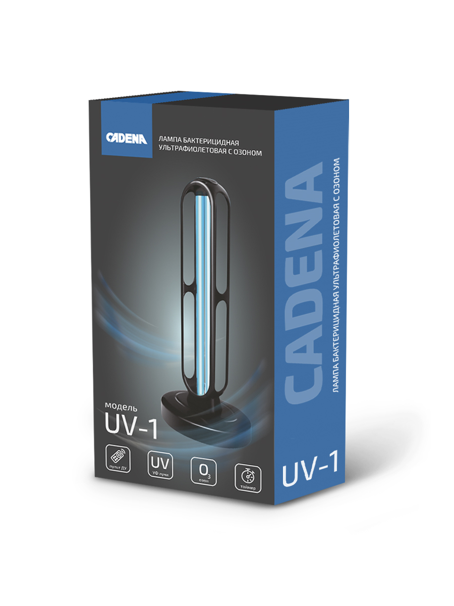 картинка Лампа CADENA, бактерицидная ультрафиолетовая с озоном, UV-1
