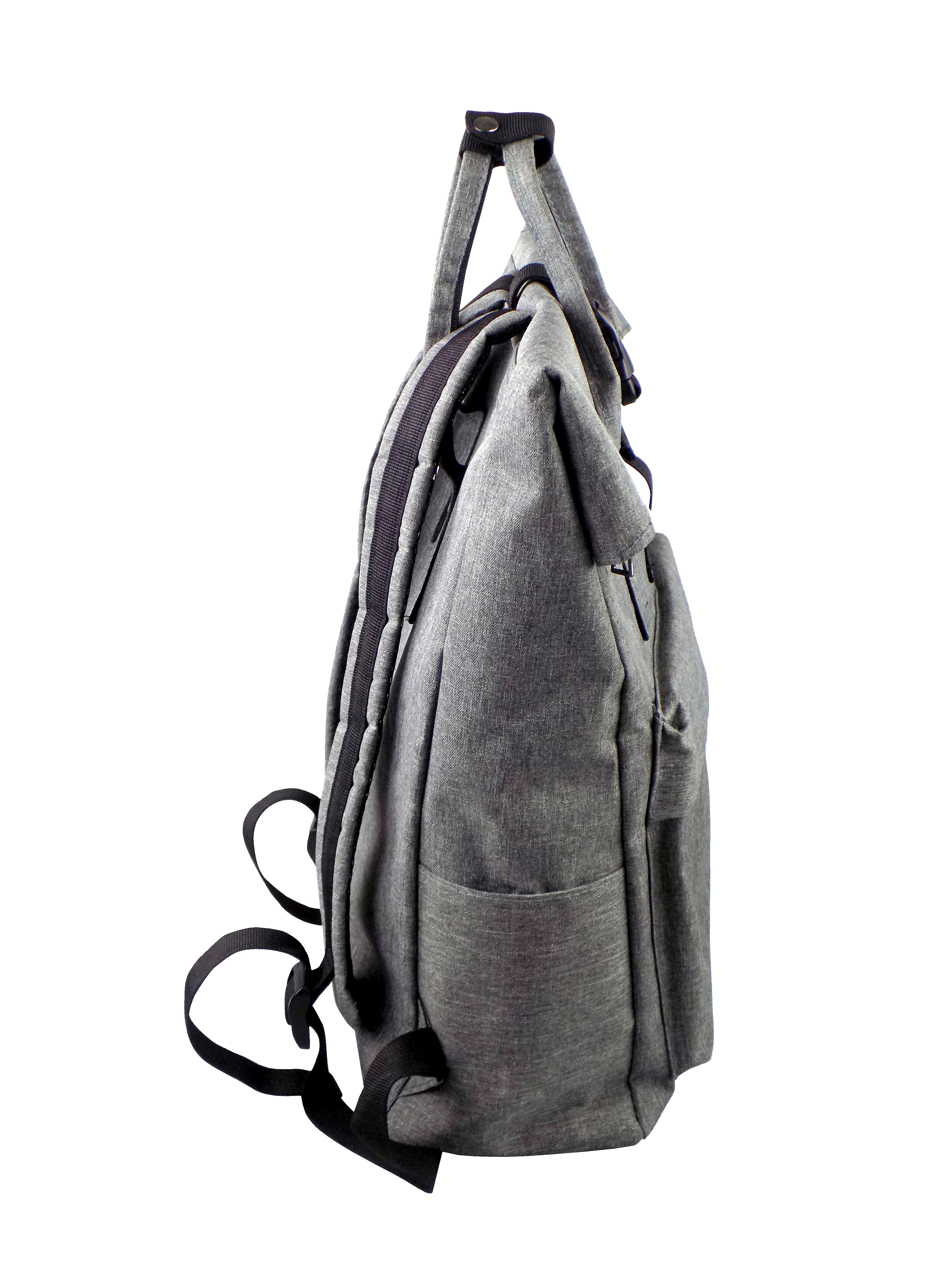 картинка Рюкзак двухлямочный с USB шнуром, серый, 535