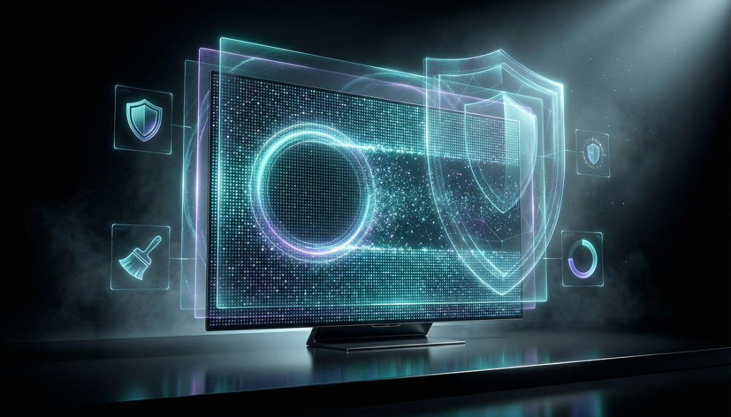 защищает экран от выгорания