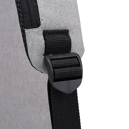картинка Рюкзак двухлямочный с USB шнуром, серый, PB-259