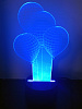 картинка Ночник светодиодный голограмма CADENA Воздушные шарики, 3 цвета, 3DAirballons