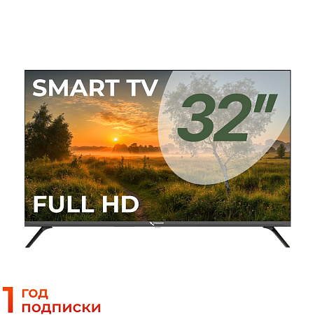 картинка Телевизор Триколор P32FH504, SMART TV, 32", черный