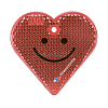 картинка Световозвращатель пешеходный, СМАЙЛ, красн. сердце, арт. MS-004