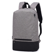Рюкзак двухлямочный с USB шнуром, серый, PB-259 PB-259