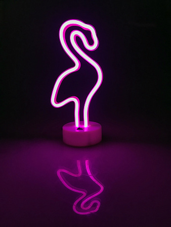 картинка Ночник светодиодный CADENA Фламинго, розовый, 188F