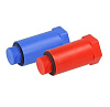 картинка Набор цветных удлиненных заглушек 1/2'' (компл. 2 шт.) (100/1) (синий/красный) VALFEX ЗАВОД ВАЛФ-РУС