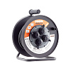 картинка Удлинитель-катушка металл с крышк. 4гн IP44 CADENA MID 30м сз КГТТ 3*1,5 16А черный