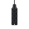 картинка Удлинитель-шнур колодка с крышк. 3гн IP44 CADENA MID 30м сз КГТТ 3*2,5 25А черный