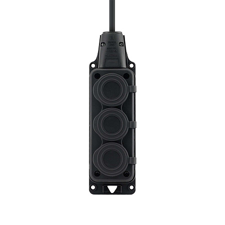 картинка Удлинитель-шнур колодка с крышк. 3гн IP44 CADENA MID 30м сз КГТТ 3*2,5 25А черный