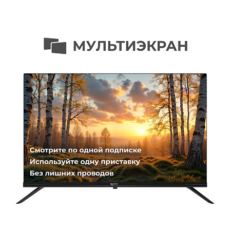 картинка Телевизор Триколор P43QH702, SMART TV, 43", QLED, 4K, черный