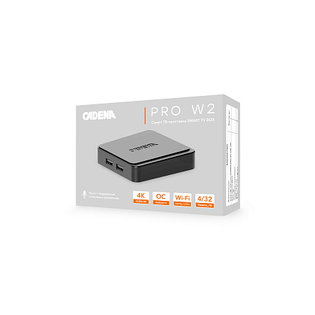смарт тв приставка cadena pro w2 csb-243