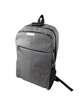 Рюкзак двухлямочный с USB шнуром и замком, серый, 822 822