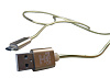 картинка Дата-кабель CADENA microUSB – USB2.0, 1м, с подсветкой, золотой, S019
