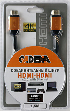 Шнур HDMI-HDMI v.2.0  1,5м CADENA HDMI  1,5m Cadena