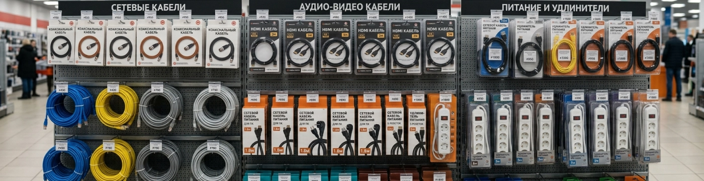 Кабельно-проводниковая продукция для связи, IT и мультимедиа: полный каталог кабелей и шнуров с гидом по выбору