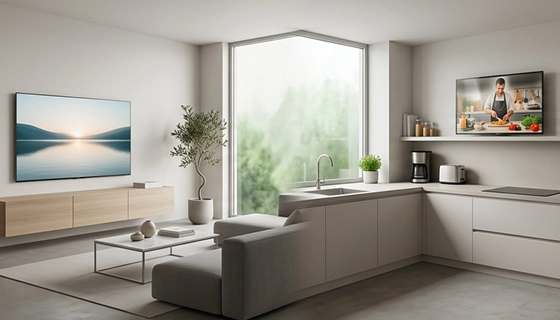 Выбор телевизора для гостиной, кухни, спальни и дачи: гид по яркости, защите и питанию