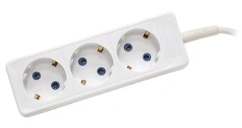 картинка Удлинитель бытовой  Космос, 3гн, ПВС, 3х0,75 мм2, 2200 Вт, с/з, 5м