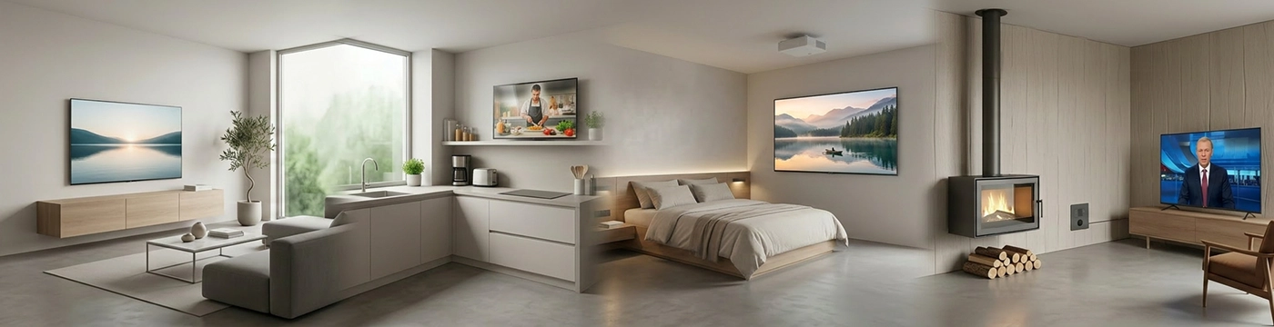 Выбор телевизора для гостиной, кухни, спальни и дачи: гид по яркости, защите и питанию