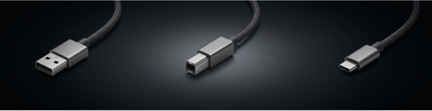 Соединительные шнуры USB: типы разъемов (Type-A, Type-B, Type-C), стандарты скорости и мощности зарядки 
