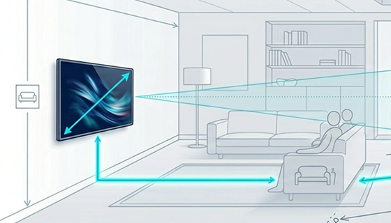 Как выбрать диагональ телевизора: таблица размеров под расстояние и комнату