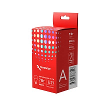 Лампа светодиодная Триколор LED А60 7Вт 3000K E27 LED-TR-А607w3KE27