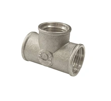 Тройник НИКЕЛИРОВАННЫЙ VALFEX ВР-ВР-ВР 3/4" (50/10) VF.130.N.034