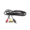 картинка Шнур соединительный 3,5мм TRRS – 3RCA, 1.0м (С-1793/1792S)