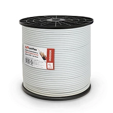 Кабель видеонаблюдения КВК-В-2 2х0,5мм (Cu/ССA), 200м, белый UNIFLEX KVK-V2-2x0.5UNI