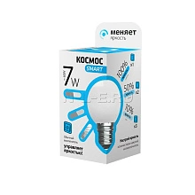 Лампа светодиодная КОСМОС SMART GL45 7W 220V E27 4500K LksmLEDSD7wGL45E2745 LksmLEDSD7wGL45E2745_