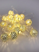 Гирлянда металлические шары CADENA, 20 LED, 3 метра, 20205 20205