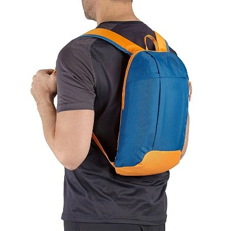 картинка Рюкзак двухлямочный, голубой и оранжевый, PB-8380