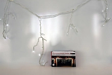 Гирлянда-бахрома 18038А, 100LED, белый цвет, с контроллером 18038А