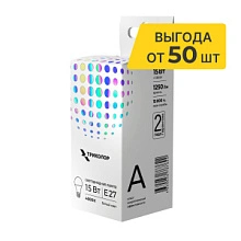 Лампа светодиодная Триколор LED А60 15Вт 4000K E27 LED-TR-А6015w4KE27