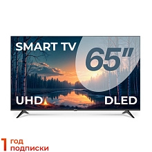 Телевизор Триколор P65UH701, SMART TV, 65", Ultra HD, 4K, черный P65UH701