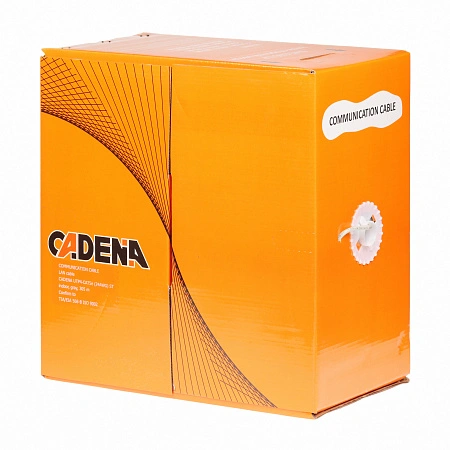 картинка Кабель для компьютерных сетей CADENA FTP4-CAT5e (24 AWG) ST медный, внешний, черный, 305 м
