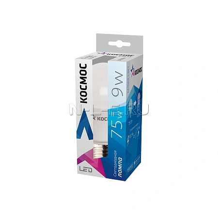 картинка Лампа LED КОСМОС А60 9Вт Е27 230v 4500K 4690488021862