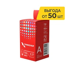 Лампа светодиодная Триколор LED G45 7Вт 3000K E27 LED-TR-G457w3KE27