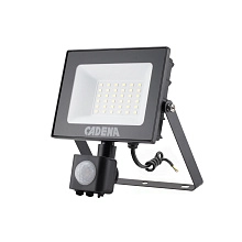 Прожектор светодиодный BR-21 с д/д 30 Вт 6400К 2400Лм IP54 Cadena LG172L-30W2-PIR