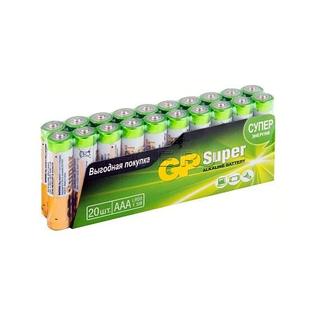 элемент питания алкалиновый gp lr03 (20 шт. в коробке) gp 24a-2crvs20