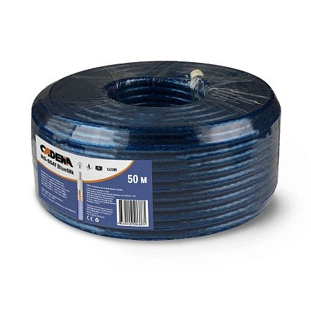 картинка Кабель коаксиальный RG-6SAT BlueSilk CADENA