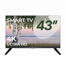 Телевизор Триколор P43UH701, SMART TV, 43", Ultra HD, 4K, голос, черный P43UH701