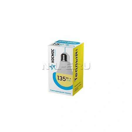 картинка Лампа светодиодная КОСМОС Basic А60 15W 220V E27 3000K