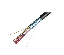 Кабель для компьютерных сетей FTP 10PR-CAT5 (24 AWG) медный, внешний, черный, 305 м FTP 10PR-CAT5black