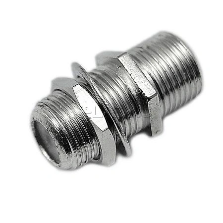 картинка Соединитель F-мама - F-мама с шестигранной гайкой на корпусе соединителя цинк CADENA