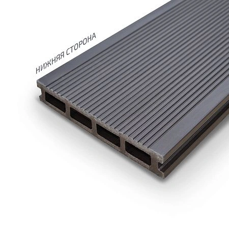 картинка Доска террасная 150-25-4000 шовная пустотелая с тиснением 3D Венге (4м) Groentec ДПК